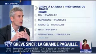 "Trafic normal" ce dimanche soir, mais mardi sera "très difficile", dit la direction de la SNCF