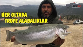 Gölde Alabalık Avı | Her Oltada Trofe Alabalıklar Boş Yok | Bu Yemle Balıkların Hiç Şansı Yok