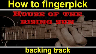 The house of the rising sun, improvisation backing track (A minor blues)