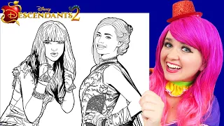 Coloring Descendants 2 Mal, Evie & Uma