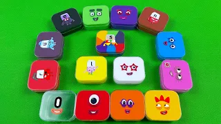 Numberblocks & Alphablocks – Mixing All Slime Coloring Rectangular! ASMR