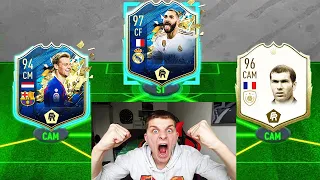 96 Icon ZINEDINE ZIDANE in 194 Rated TOTS LA LIGA Fut Draft Challenge! - Fifa 20 Ultimate Team