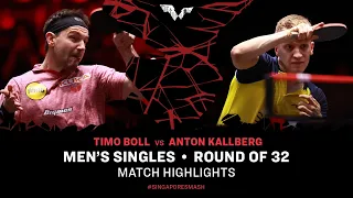 Timo Boll vs Anton Kallberg | MS R32 | Singapore Smash 2024