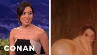 Aubrey Plaza's Very Filthy Housewarming Present | CONAN on TBS