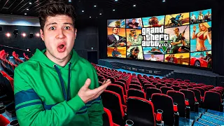 JUGANDO GTA 5 en el CINE! 🎮🎬 (Grand Theft Auto V)