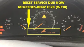 Reset Service Mercedes E320 (1995-2003) W210