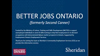 Better Jobs Ontario Presentation