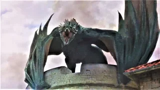 GOT 8x05 Drogons Brings King's Landing Army to Fall Scene