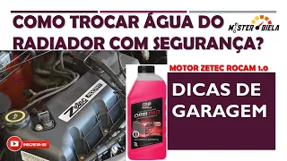 DICAS DE GARAGEM -Troca enxague do líquido de arrefecimento - Ka Zetec 1.0 (Muito fácil).