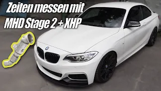 MHD Tuning Software Stage 1 & 2 & XHP Flash + HJS Downpipe passend für BMW M240i F22 100-200 km/h