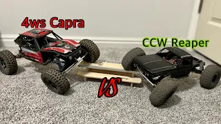 LCG Reaper vs 4WS Capra! Follow the leader——-Part 1