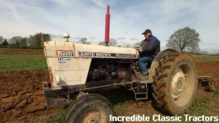 1971 David Brown 1200 Selectamatic 3.6 Litre 4-Cyl Diesel Tractor (68 HP) with David Brown Plough