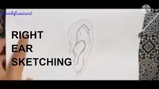 How to Draw An ear for beginners - Step by Step / Easy way to draw | How to Draw Ears | Side View