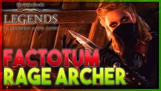 NEUTRAL POWER - Factotum Rage Archer Deck Guide & Gameplay 🗡️TES LEGENDS | The Elder Scrolls