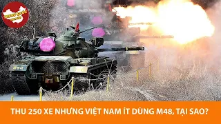 Xe tăng M48 Patton - Israel dùng ngon, Việt Nam thu 250 xe, nhưng không trọng dụng, tại sao #Shorts