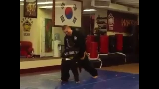 Instructor kicked by student