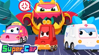 Dinosaur Armored Car | Car Cartoon | Kids Cartoons & Nursery Rhymes | Super Car- Cars World