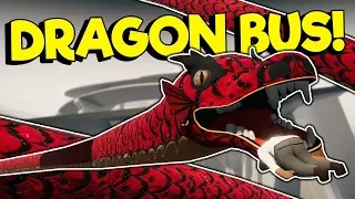 Massive Dragon Bus Must Eat People to Survive! - Snakey Bus Gameplay