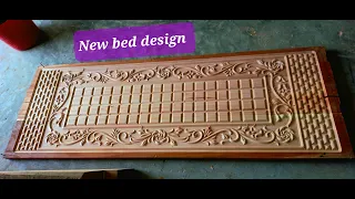 Luxury Wooden Bed Designing With CNC Router Machine 2023 || Wood Carving Bed Design.