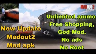 New Update Madout2 Mod apk Unlimited ammo, Free Shopping, God Mod, No ads