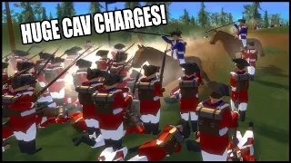 HUGE Cav Charges in American Revolution - Rise of Liberty Battle Simulator