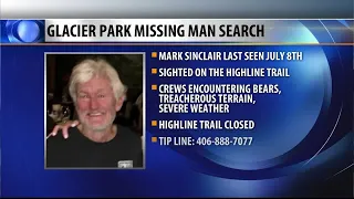 Still no sign of man reported missing in Glacier National Park