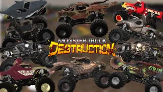 Monster Truck Destruction - ALL UNOFFICIAL Monster Jam Trucks 10 Truck Freestyle!