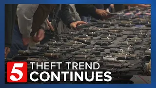 Nearly 60 guns stolen from cars in Nashville so far in 2023
