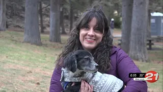 Woman reunited with dog after 10 days