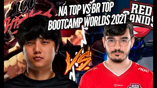 GUIGO VS TOP DA 100T SSUMDAY, DUELO PEGADO NO TOP! BOOTCAMP WORLDS 2021!