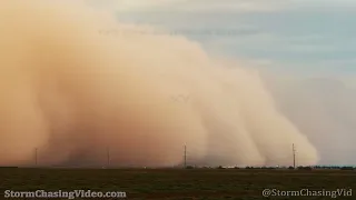 Amazing and Intense Late Season Haboob Dust Storm, Stanfield, Arizona - 10/3/2022