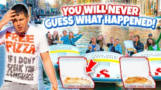 FREE Pizza if I dont speak Their Language Amsterdam | Episode 2