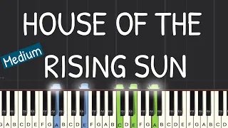 The Animals - House Of The Rising Sun Piano Tutorial | Medium