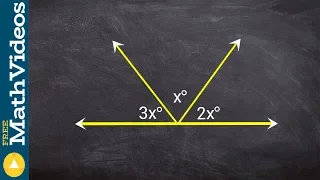 Find the measure of three angles by determining the value of x