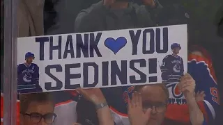 Oilers give Sedin brothers heartfelt goodbye