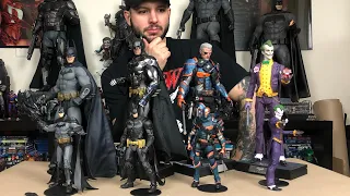 Mcfarlane Toys Arkham Knight Batman & Arkham Origins Deathstorke Unboxing & Review