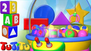 🟢🟦Fun Toddler Shapes Learning with TuTiTu Crane Game toy 🔶🟨TuTiTu Preschool and songs🎵