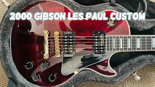 2000 Gibson Les Paul Custom, Wine Red - Demo and Overview - AWESOME Guitar