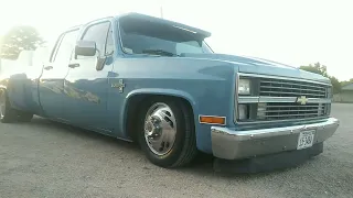 1984 Square Body C30 Bagged Dually 1 year later!