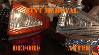 Un-tinting Tail Lights (VHT painted tail light removal)(Part 1)