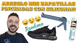 INTENTÉ REPARAR MIS AIR MAX 720 PINCHADAS CON SILICONA Y ESTO ES LO QUE PASÓ. 2022