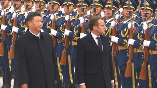 Xi welcomes Macron to Beijing's Great Hall of the People | AFP