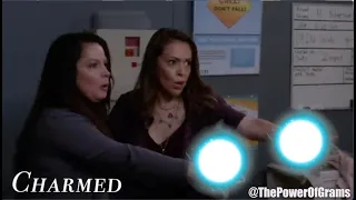 Piper and Phoebe fight a demon in the hospital