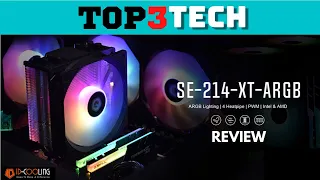 ID Cooling SE 214 XT CPU Tower Cooler Review Plus How To  Install On AMD AM4 And Intel  | Top3Tech