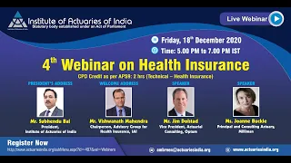4th Webinar on Health Insurance On 23rd December 2020, Wednesday