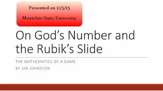 On God's Number and the Rubik's Slide