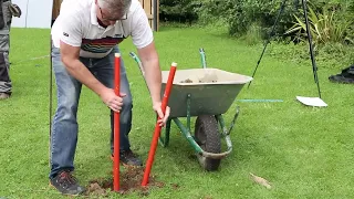 What are the best tools for digging a post hole?