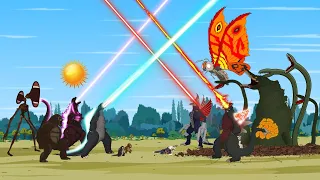 GODZILLA vs Monsters: Atomic Breath | 30 MINUTES FUNNY OF Godzilla Cartoon Compilation