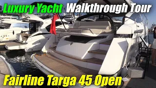 2022 Fairline Targa 45 Open Luxury Yacht - Walkaround Tour - 2021 Cannes Yachting Festival