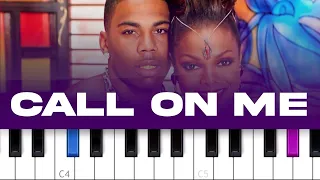 Janet Jackson - Call On Me ft Nelly (piano tutorial)